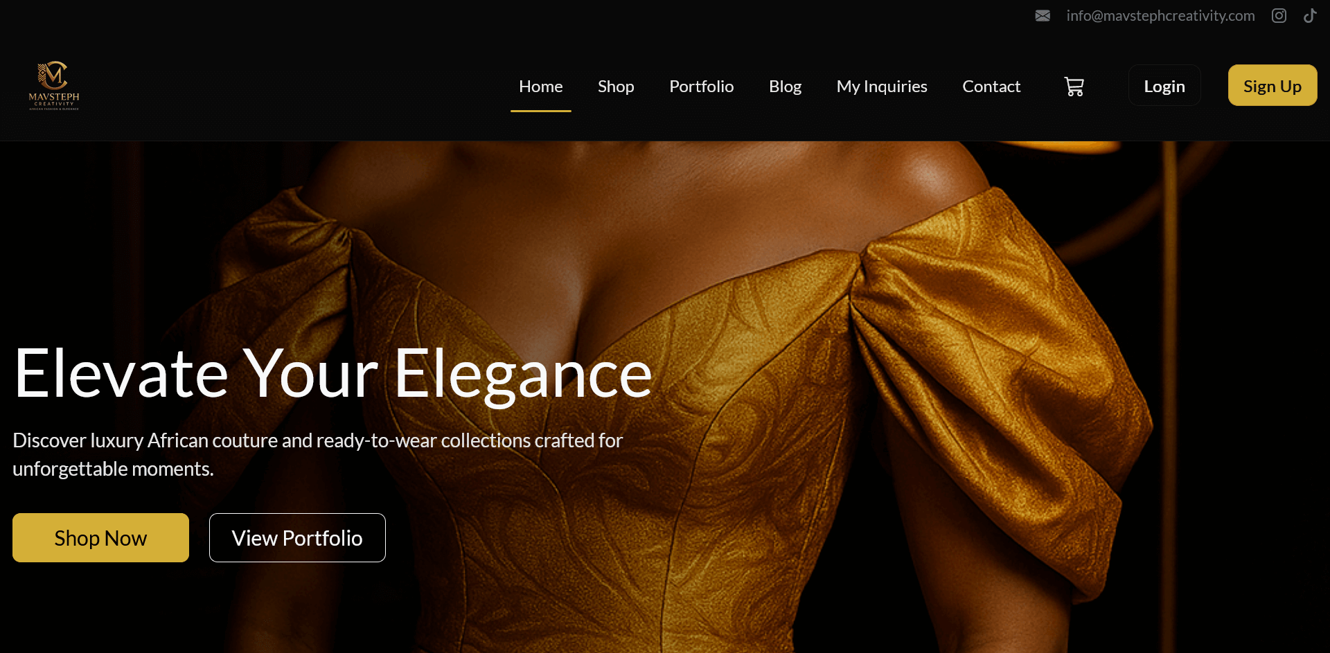 MavStephCreativity – MavStephCreativity is a premium African fashion brand website …