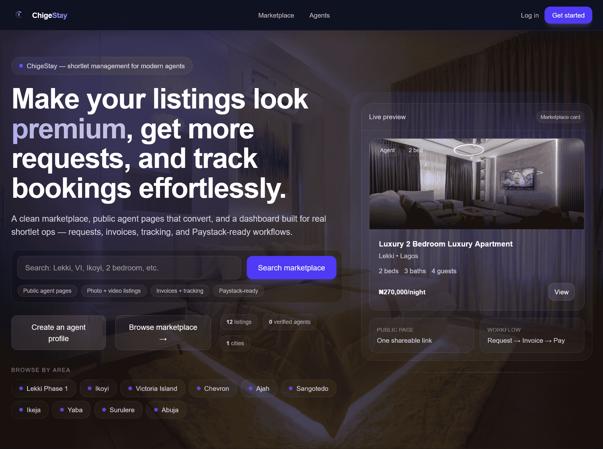 ChigeStay Property Booking Platform – ChigeStay is a modern property booking platform designed …